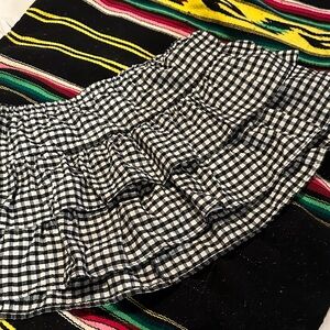 Wild Fable Black and White Gingham Mini Skirt - Skort